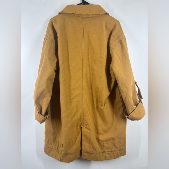NWOT Urban Outfitters Women’s Cargo Fisherman Utility Oversized Coat M L Tan - Picture 7 of 8